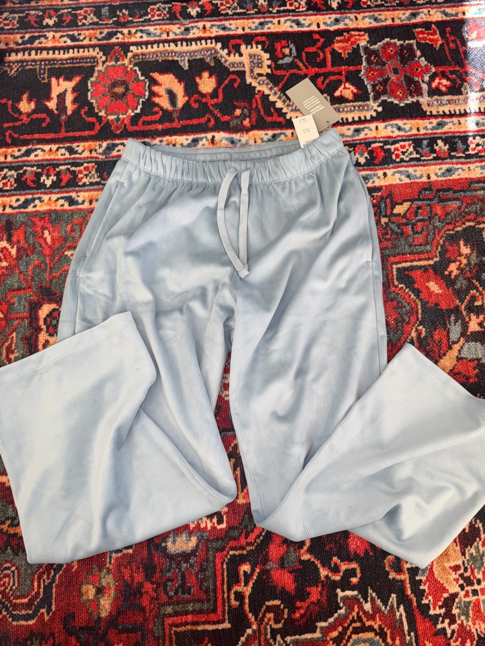 Abercrombie YPB Light Blue Ribbed Lounge Pants